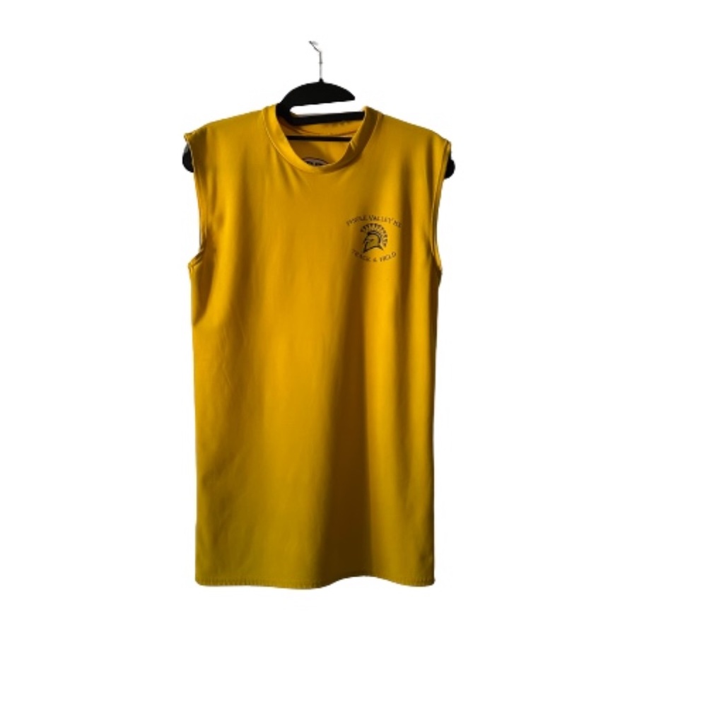 Game Gear Teen Junior LG Yellow Athletic Sleeveless T-shirt Compression Tank Top